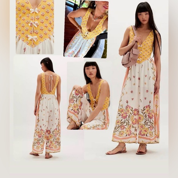 Free People 
NEW Bali Honeydew Jumpsuit
Medium
Popular Jumpsuit - FREE SHIPPING - Picture 1 of 6